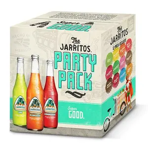 Jarritos Variety Pack Soda, 12.5 fl oz (370 ml) Glass Bottle, 12 Pack