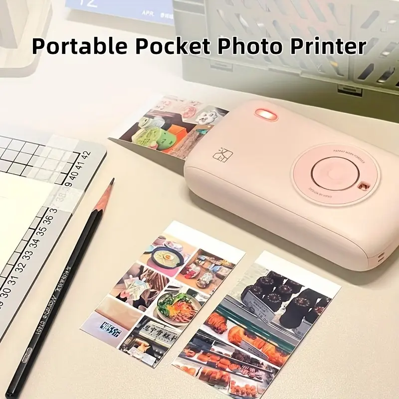 HPRT CP2100 Portable Wireless PhotoPrinter with AR for iPhone & Android, 2.1x3.4 MiniInstant Color Picture Printer, Initial 10 SheetsIncluded fotos impresas,Valentines Gift