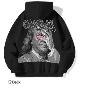 Benjamin Franklin Graffiti Print Hoodie For Men Cozy Fleece Long Sleeve With Kangaroo Pocket Perfect Autumn Winter Gift Idea For Friends And Family Casual Polyester