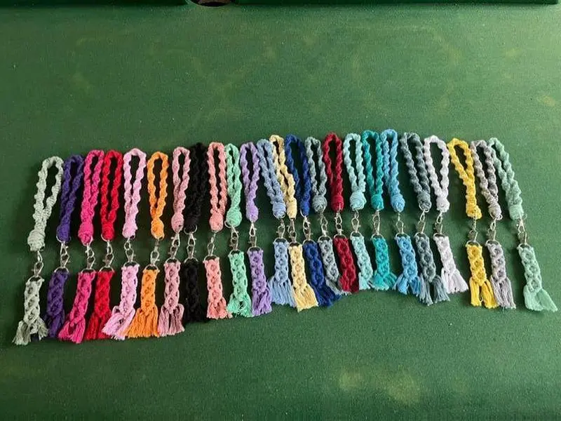 Custom Keychain Wristlet Set 20 Plus Colors Variety Pack for Your Selection