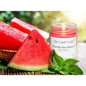 Show Me Your Melons- Watermelon- Honeydew - 6 Ounce Jar Candle- 40 Hour Burn Time