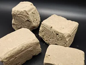 Natural Yellow Brown Clay Chunks Edible Cosmetic Grade Slightly Sticky for DIY Projects and Crafts