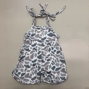 Girl Summer Jumpsuit Camo Girl Summer Overalls Toddler Onesie