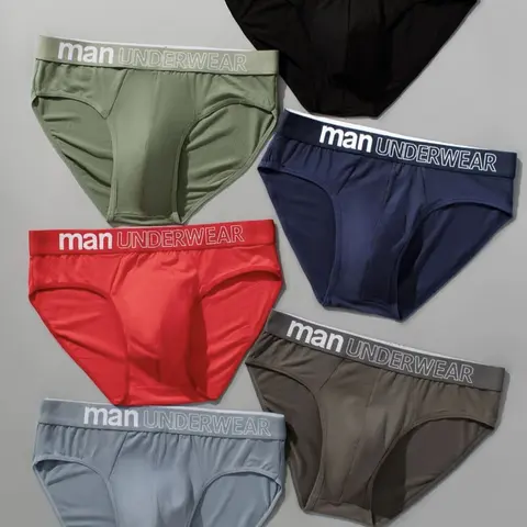 Men's Casual 6-Piece Boxer Briefs Multipack - Plain Soft Stylish Brief, Assortment Set Multi-Item Menswear Underwear with Letter Logo Waistband, Comfortable Fit Boxer Boxershorts (Valentine's Day Gift Option)