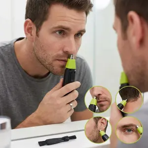 2/6pcs Nose & Ear and Eyebrows Trimmers Replacement Heads Set with Cleaning Brush, Compatible with Oneblade Replacement Heads for Philips QP2525 QP2512 QP6550 QP1424 QP2520 QP2515 and All Other QP Series Handles
