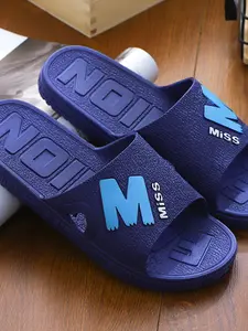 Women's Outdoor Indoor Home Bathroom Non-Slip Slippers, Couple Cool Bath Shoes, Comfortable Household Footwear for Men and Women