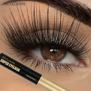 Super Eyelash Extreme Volume Fanning Volumizing Mascara, Waterproof Clump-free Long-lasing Black Lashes, Enhancer for All Skin Types, Smooth Lengthening Natural Slender Voluminous Lengthening Mascara