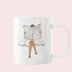 Boujee Bride Ceramic Coffee Mug - Durable & Unique Design for Every Cup - Perfect for Morning Coffee & Wedding Chats