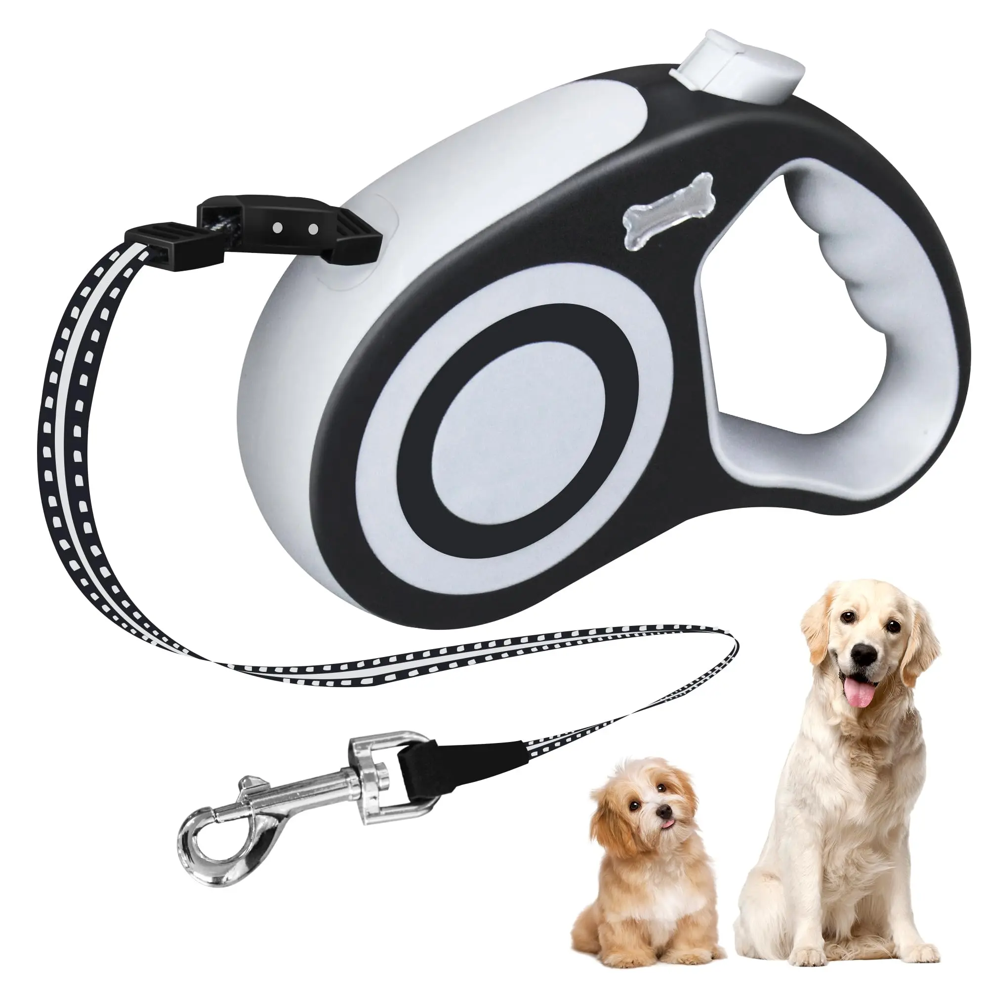 Barkable Retractable Leash — 16 ft, Up to 77 lb