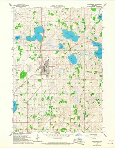 Montgomery Minnesota USGS Topographic Quadrangle Map, 1966, 1:24000