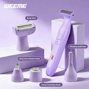 Five-In-One Women's Intimate Care Trimmer, Trim Genitalia, Armpits, Nose Hair, Eyebrows, Portable and Easy to Store, Perfect Gift