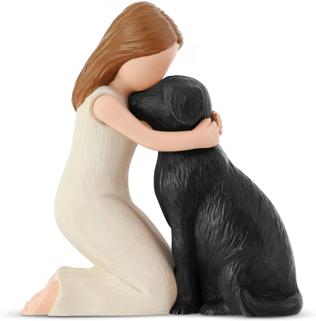 Love My Black  Figurines Statues, Black  Angel Friendship Remembrance Gifts, Sculpted Hand-Painted Figures for  Lovers