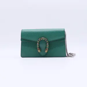 Pre-owned GUCCI Leather Small Leather Goods Dionysus Wallet on Chain Super Mini B22079