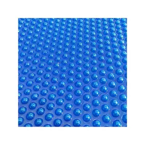 Blue - 12' x 32' Rectangle 16 Mil Solar Pool Cover For Swimming Pool