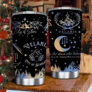 Velaris Tumbler 20oz, Acotar Merch Tumbler, City Of Starlight Mug, Sarah J Maas Tumbler, Book Lover Gifts, Christmas Gifts