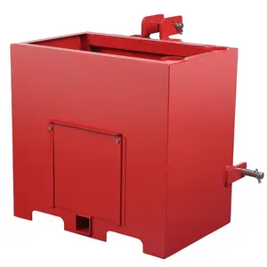 3-Point Category 1 Tractor Ballast Box – 800 lbs Capacity, 5 cu.ft Volume, Heavy Duty Steel, 2" Hitch Receiver, Sub-Compact & Kubota Compatible, Farm Equipment Attachment