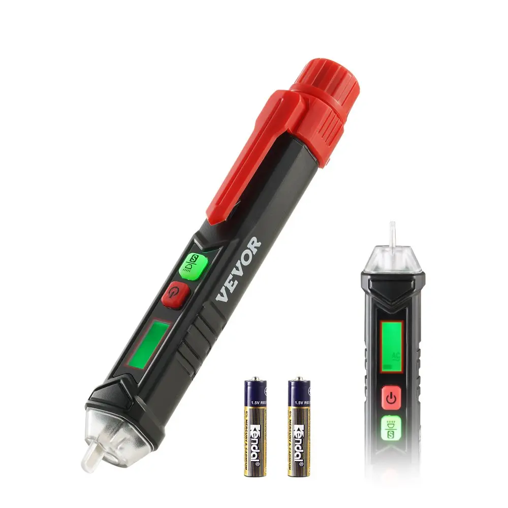 【DealsForYouDays】VEVOR Voltage Tester Non-Contact Voltage Tester Pen with Adjustable Sensitivity, Portable, Led Circuit Tester, Voltage Check Tool