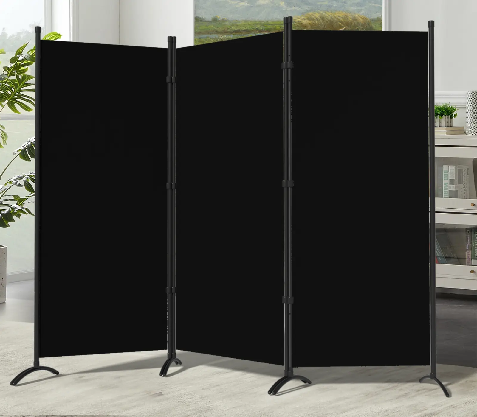 Gaptainer 3 Panel Room Divider,6 FT Folding Privacy Panel Screens for Office Home Dorm Separation,Freestanding Patition Screen Fabric Panel Wall summerwins