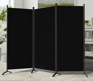 Gaptainer 3 Panel Room Divider,6 FT Folding Privacy Panel Screens for Office Home Dorm Separation,Freestanding Patition Screen Fabric Panel Wall