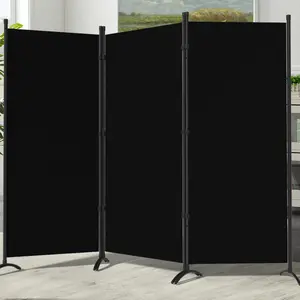 Gaptainer 3 Panel Room Divider,6 FT Folding Privacy Panel Screens for Office Home Dorm Separation,Freestanding Patition Screen Fabric Panel Wall