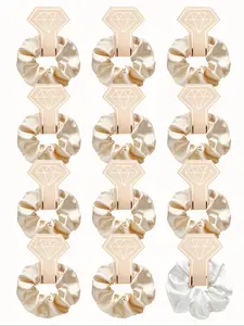 12counts Bridesmaid Proposal Gifts Bridesmaid Scrunchies Hair Ties Bachelore Party Favors Bridesmaid Gift For Bridal Wedding Party -To Have And To Hold Your Hair Back