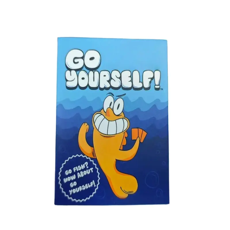 Fun Fish Card Solitaire Adult Party Table Game Two Or More Players Prank Party Interaction Family, Friends, Colleagues, Relax Fun Tabletop Game Table Top Games