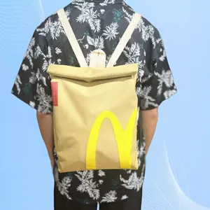 McDonald's Backpack for Men Women Teen Girls Boys Lightweight Backpack Retro School Retro Backpack  Funny Travel Knapsack Durable Book Bags Fun cute