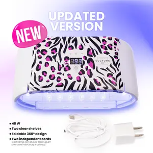 Foldable UV Lamp for Resin & Crafts Counter Culture DIY Gel Nail Dryer Fake Nails Debonder