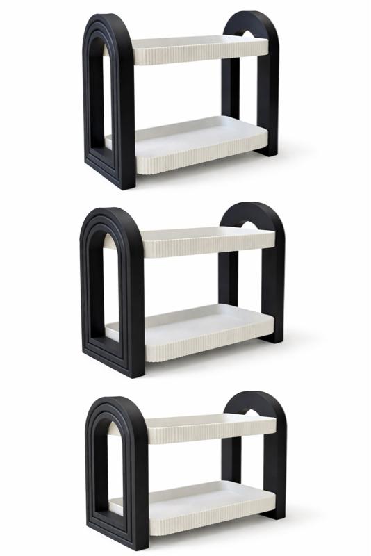 Elegant 2-Tier Kitchen Organizer with Gold-Topped Jars for Sugar Coffee & Tea Storage