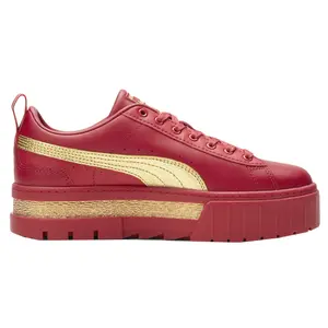 PUMA Womens Mayze I Am Determined Platform Sneakers Shoes Casual - Red PUMA Womens Mayze I Am Determined Platform Sneakers Shoes Casual - Red