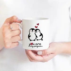 Penguin Mug Gift for Birthdays Anniversaries Christmas and Valentine's Day for Him and Her Perfect Couple Gift