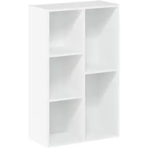 Luder Bookcase / Book / Storage , 5-Cube, White