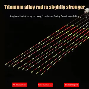 0.5mm Half Full Titanium Alloy Raft Tip Repair Refit Replacement LED Fishing Rod Tip Fishing Tackle Pole Accessories