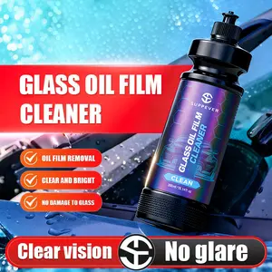 SUPEREVER Glass Oil Film Cleaner for Windshield Removes Oil Film Clears Bright No Damage to Glass Prevents Fogging Rain-Repellent Wiper Maintenance
