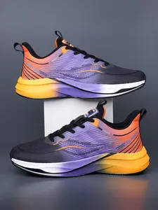 1 Pair Men's All-Scene Breathable Summer Running Shoes | Summer Sport Style | Circulating Breathable Upper + Dynamic Wrap Design + Wear-Resistant Outsole | Campus Jogging / Outdoor Trips / Long Walks, Non-Foggy Versatile Trainers