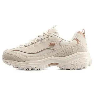 Skechers D'LITES 1.0 Women's Low-Top Chunky Casual Athletic Trainers, Natural Footwear, Comfortable Walking Shoes with Versatile Style