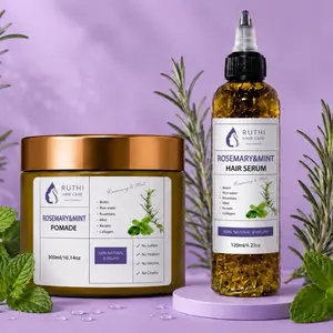 Ruthi Rosemary Growth Duo - Hair Growth Serum & Pomade Bundle for Longer, Thicker, Healthier Hair