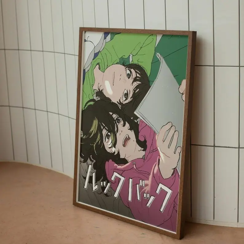 Look Back Anime Poster, Emotional Manga Wall Art, Japanese Slice of Life Illustration, Minimal Anime Home Decor