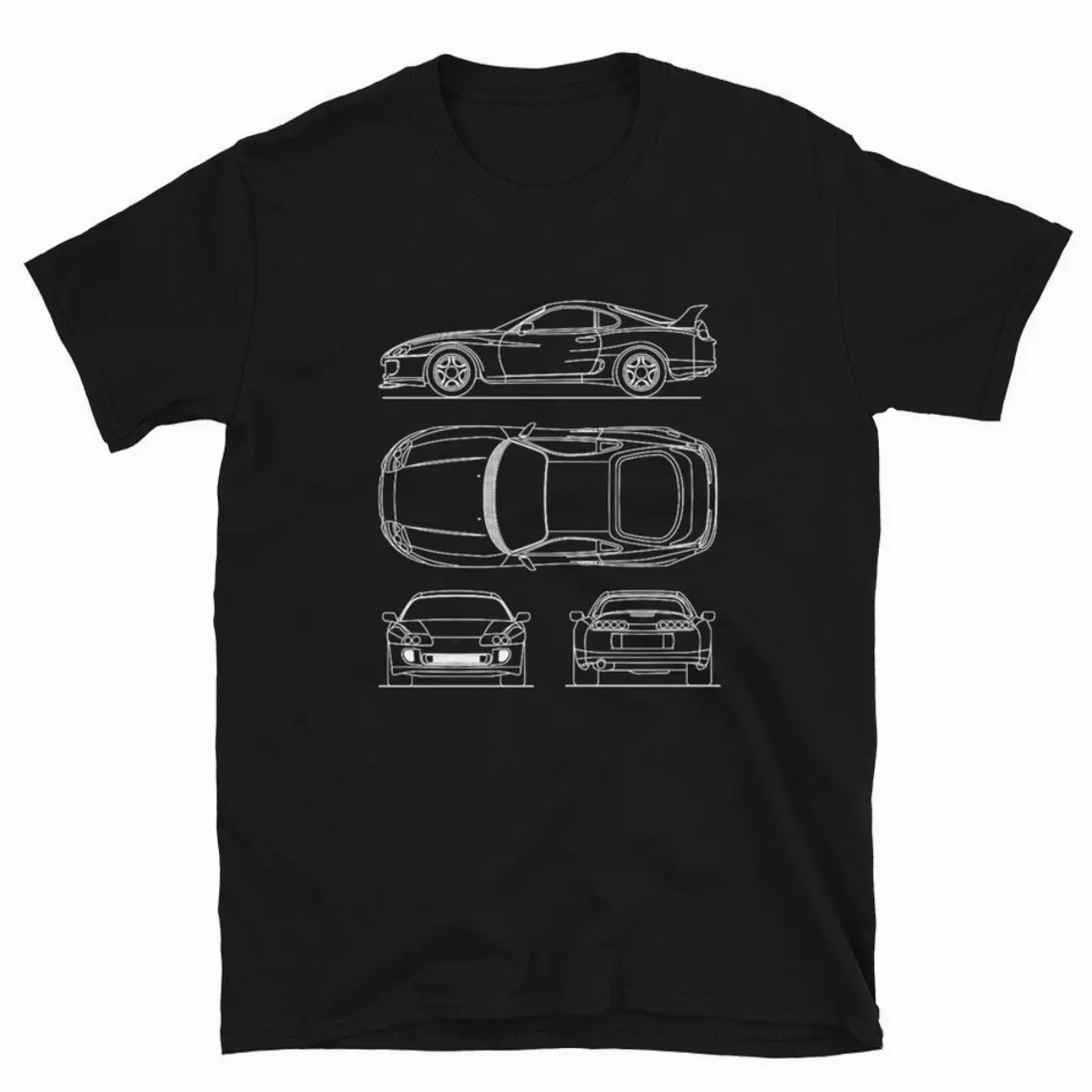 JDM Supra Racing Sports Car Blueprint Automotive Apparel Unisex T-Shirt Sweatshirt Hoodie, Classic, Muscle Car Fans, Gift for Car Lovers