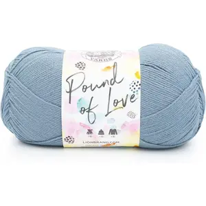 Pound of Love, Large Value Yarn for Knitting, Crochet, and Crafts, Cadet, 1 Pack