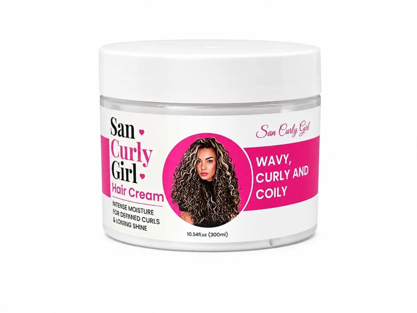SC Defining Styling Cream for Wavy, Curly and Coily Hair Gel Haircare Moisture Moisturizer with Heat Protector