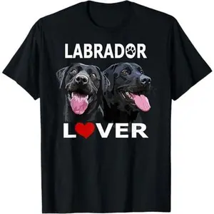 Black Labrador Retriever Lover Happy Black Lab Dog Mom Dad T-Shirt