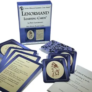 Living Magick LENORMAND LEARNING CARDS - Learn the fundamentals of Lenormand faster and more easily - 2 Decks: One for Study & One for Readings - A Great Divination Tool for Relationship Issues, Personal Growth, and Life Decisions