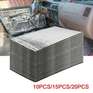 High Density Car Soundproof Foam, Thick Heat Resistant Engine Hood Insulation Pad, Self-Adhesive, Easy Installation, Automotive Noise Reduction