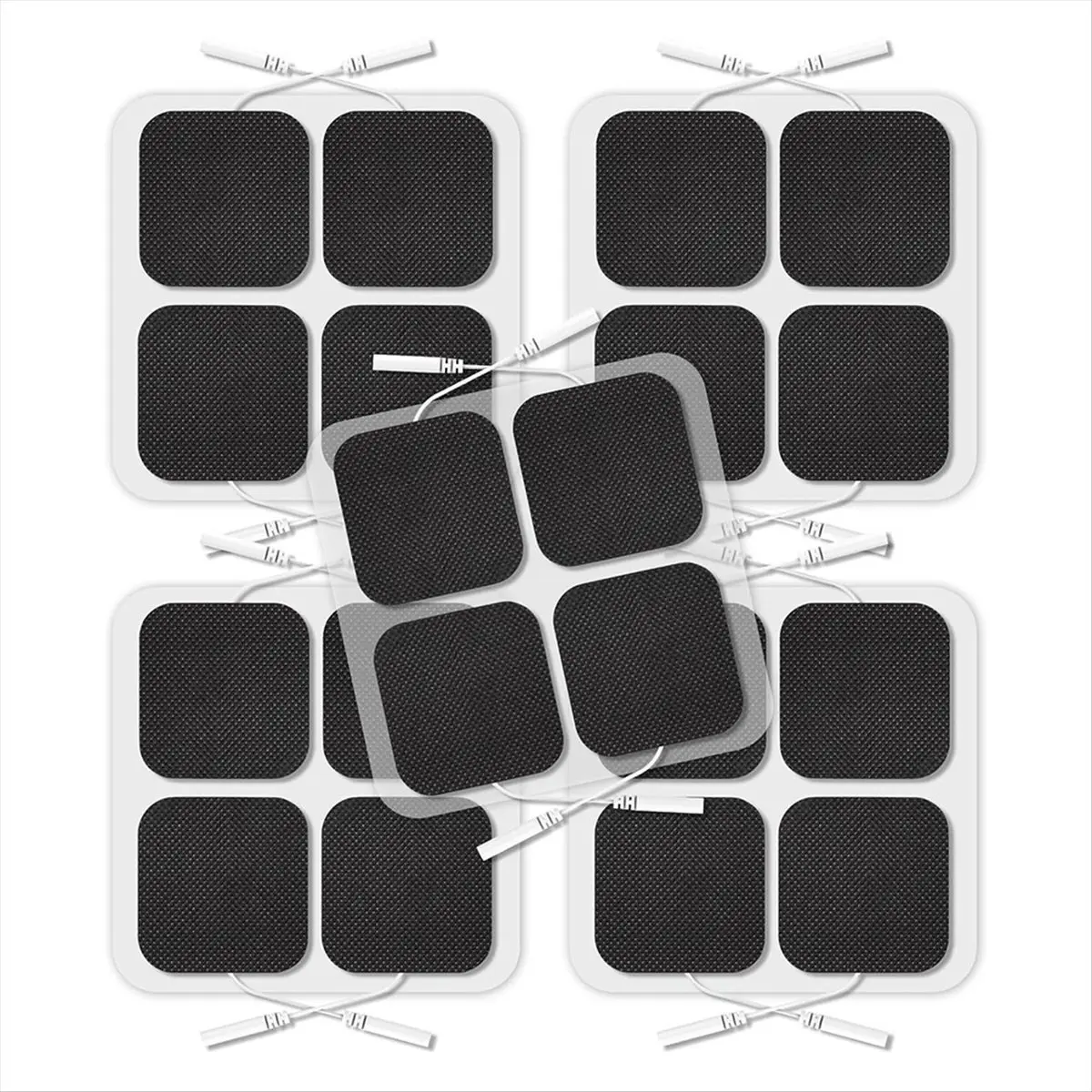 TENS Unit Replacement Pads, Pads 2x2inch 20 Pcs Reusable Self-Adhesive Electrodes