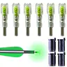 sntxmy 6PCS LED Illuminated Crossbow Arrow Nocks - Control Convenient On/Off Switch, Visibility Boost, Battery Life Conserving Bushings, 0.285-0.305in Adapters, Durable Easy-Install High-Quality Arrows Accessory