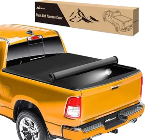 Nilight Soft Roll Up Truck Bed Cover Compatible with Ford F150 2004 2005 2006 2007 2008 2009 2010 2011 2012 2013 2014 6.5ft