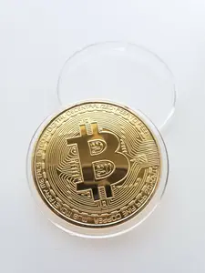 BTC Challege Coin, Souviner Coin for Party Bag, Gold Plated for Adults