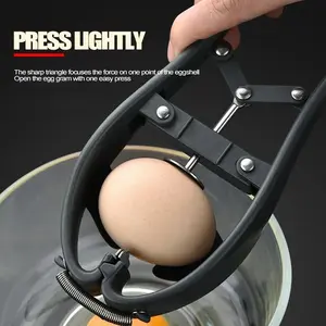Stainless Steel Egg Opener Scissors Manual Egg Tools Eggshell Cracker Topper Eggs Opener Separator Kitchen Novel Accessories