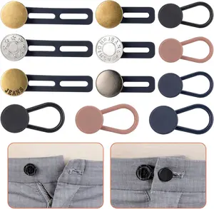 ALGOFAIR  12-Pack of Extenders for Jeans, Pants Waist Button Extender Fantastic Extender for All Trousers and Shirts in 4 Sizes for Men and Women No Sewing Instant Waistband Extension 1-1.8 Inches
